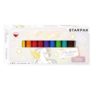 Set plastilina Starpak, Unicorn, 12 culori imagine