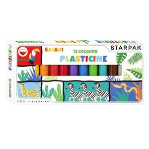 Set plastilina Starpak, Safari, 12 culori imagine
