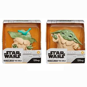 Set 2 figurine Star Wars, Baby Yoda, The Child, Froggy Force, 5 cm imagine