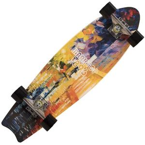 Skateboard Action One, Aluminiu, 70 x 29 cm, Multicolor, Ilusion imagine