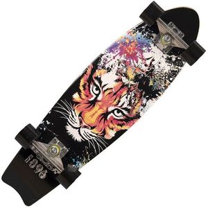 Skateboard Action One, Aluminiu, 70 x 29 cm, Multicolor, Just a cat imagine