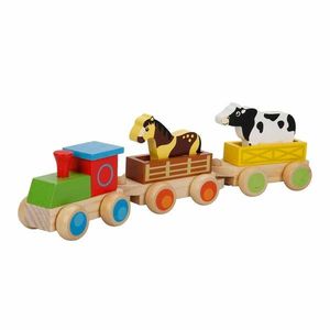 Trenulet din lemn cu animale, Woody imagine