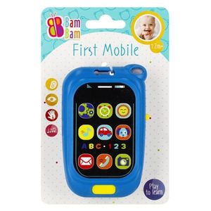 Jucarie bebelusi, BamBam, Primul meu telefon mobil cu sunete, Albastru imagine