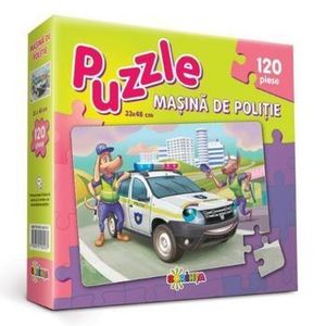 Puzzle Masina de politie (120 piese) - *** imagine