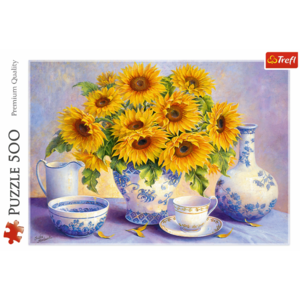 Puzzle 500 piese - Floarea soarelui | Trefl imagine