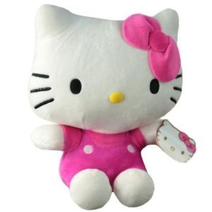 Jucarie din plus Hello Kitty Icon, Roz, 22 cm imagine