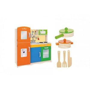 Bucătărie din lemn pentru copii – complet echipată imagine