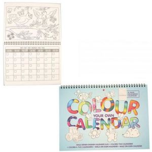 Carte de colorat - calendarul meu imagine