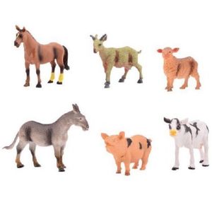 Set 6 figurine din cauciuc - Animale domestice imagine