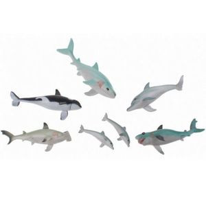 Set 7 figurine din cauciuc - Animale marine imagine