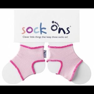 Sosete elastice Dooky Sock-Ons Baby 0-6 luni roz imagine