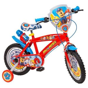 Bicicleta copii, Toimsa, Paw Patrol, 14 inch, Rosu imagine
