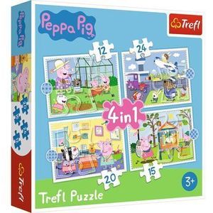 Puzzle 4 in 1 Peppa Pig, 71 piese imagine