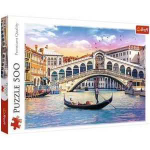 Puzzle Trefl Gondola in Venetia, 500 piese imagine