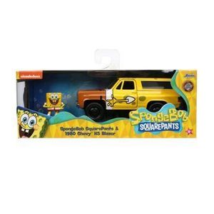 Set Jada Toys - Masinuta metalica Chevy K5 Blazer si figurina Sponge Bob imagine