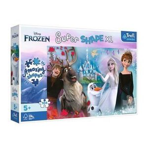 Puzzle Trefl Super Shape XXL - Frozen: Lumea Anei si a Elsei, 104 piese imagine