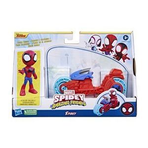 Figurina cu vehicul, Spiderman, Spidey and his Amazing Friends, Ghost-Spider imagine
