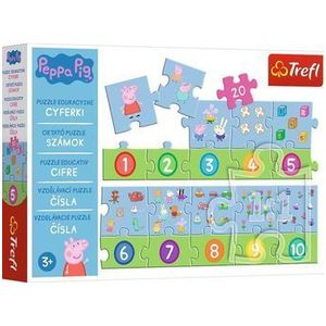 Puzzle educativ numere - Peppa Pig, 20 piese imagine