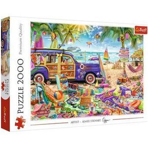 Puzzle Trefl Vacanta tropicala, 2000 piese imagine