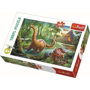 Puzzle Migratia dinozaurilor, 60 piese imagine