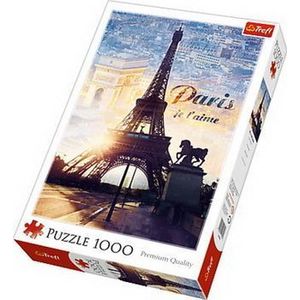 Puzzle Paris in zori, 1000 piese imagine