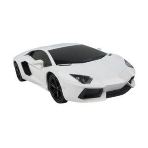 Masina cu telecomanda Lamborghini Aventador, alb, scara 1 la 24 imagine