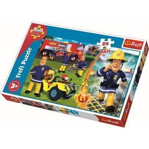 Puzzle maxi Bravul pompier Sam, 24 piese imagine