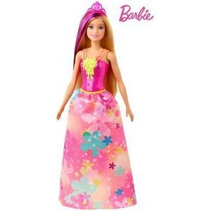 Papusa Barbie Dreamtopia - Printesa cu coronita roz imagine