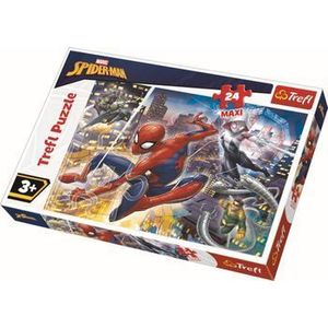 Puzzle maxi Curajosul Spiderman, 24 piese imagine
