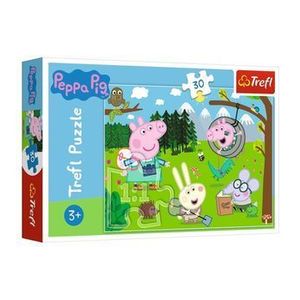 Puzzle Trefl Peppa Pig in drumetie, 30 piese imagine
