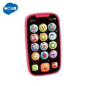 Jucarie interactiva Hola Toys, Primul meu telefon smart roz, cu sunete si lumini imagine