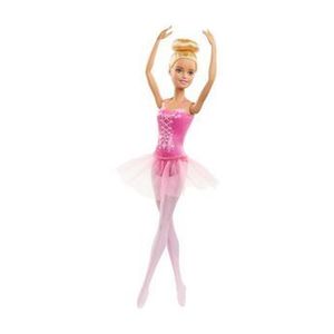 Papusa Barbie - Balerina blonda cu costum roz imagine