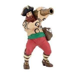 Figurina Papo Pirati si corsari - Pirat cu tun imagine