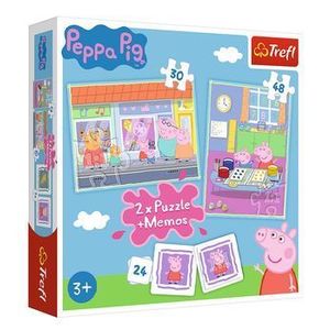 Puzzle Trefl 2in1 memo - Peppa Pig imagine