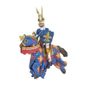 Figurina Papo-Cavaler Crin albastru imagine