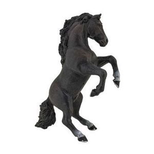 Figurina Papo Rase de cai si ponei - Cal negru cabrat imagine