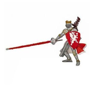 Figurina Papo Personaje medievale fantastice - Rege cu blazon dragon rosu imagine