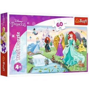 Puzzle Disney Princess - Intalneste printesa, 60 piese imagine
