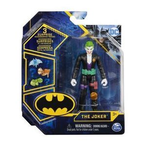Figurina Batman, Joker articulata cu 3 accesorii surpriza, 10 cm imagine