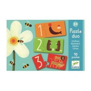 Puzzle duo Djeco - Numere, 20 piese imagine