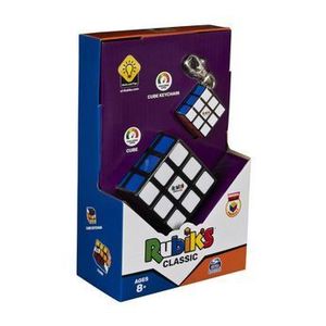 Set cub Rubik clasic 3 x 3 si breloc imagine