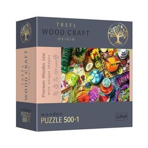 Puzzle din lemn Trefl Cocktailurile colorate, 500+1 piese imagine