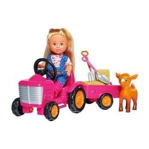 Papusa Evi cu tractor imagine