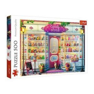 Puzzle Trefl - Magazinul de bomboane, 500 piese imagine