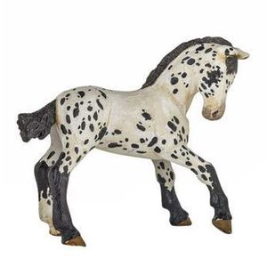 Figurina Papo Rase de cai si ponei - Manz Appaloosa, negru imagine