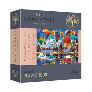 Puzzle Trefl din lemn - Baloane colorate, 1000 piese imagine
