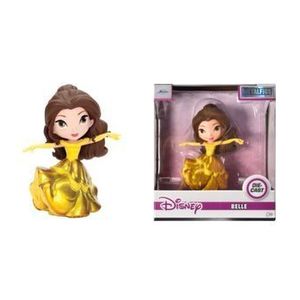 Figurina metalica Jada Toys Disney Princess - Belle cu rochita aurie, 10 cm imagine