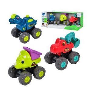 Set vehicule dinozauri Hola Toys, cu sistem pull - back imagine