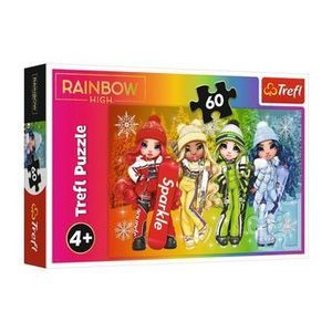 Puzzle Trefl Rainbow High - Papusile Jucause, 60 piese imagine