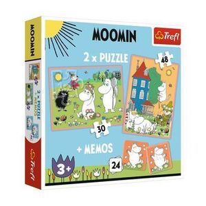 Puzzle Trefl 2 in 1 Memo Moomin, 78 piese imagine